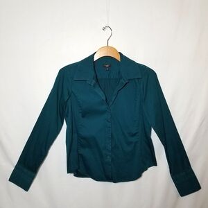 Talbots petites jewel tone button blouse
